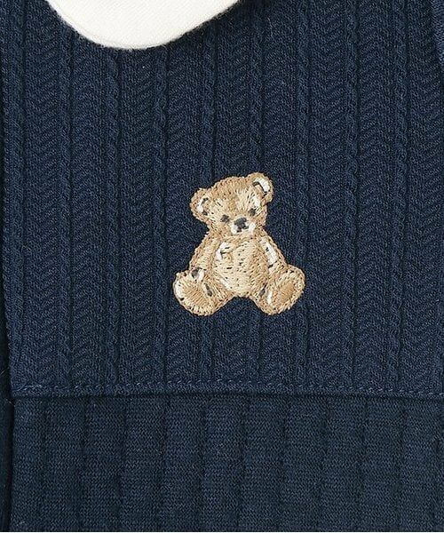 petit main / プティマイン ロンパース | ジャガード切替2WAYオール | 詳細4