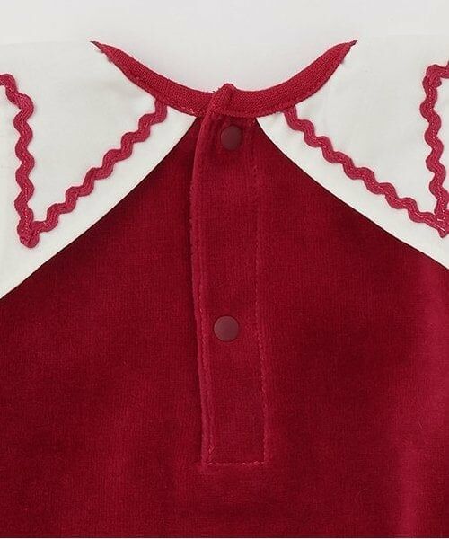 petit main / プティマイン ロンパース | Xmas なりきりサンタ帽付きカバーオール | 詳細6