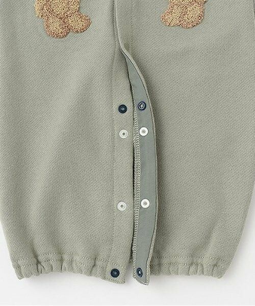 petit main / プティマイン ロンパース | クマアップリケ2WAYオール | 詳細6