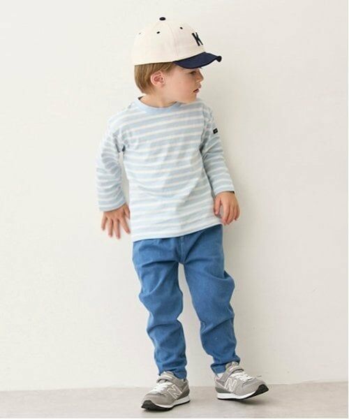 petit main / プティマイン その他パンツ | 【プティプラ】BOYS10分丈レギンス（ブルー）