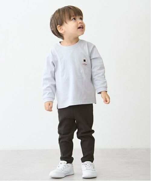 petit main / プティマイン その他パンツ | 【プティプラ】BOYS10分丈レギンス（チャコール）