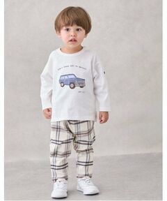 petit main / プティマイン その他パンツ | チェックストレッチパンツ