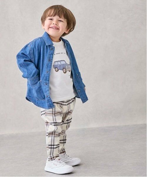 petit main / プティマイン その他パンツ | チェックストレッチパンツ | 詳細1