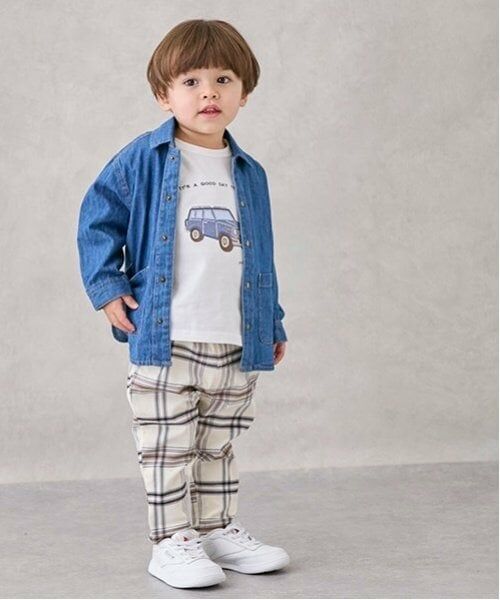 petit main / プティマイン その他パンツ | チェックストレッチパンツ | 詳細3