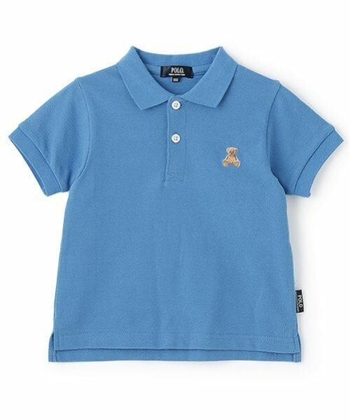 petit main / プティマイン ポロシャツ | 【POLO BCS】半袖ポロシャツ（ブルー）