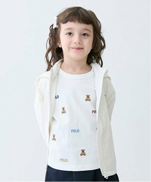 petit main / プティマイン Tシャツ | 【POLO BCS】くまロゴ刺しゅう長袖Tシャツ | 詳細2