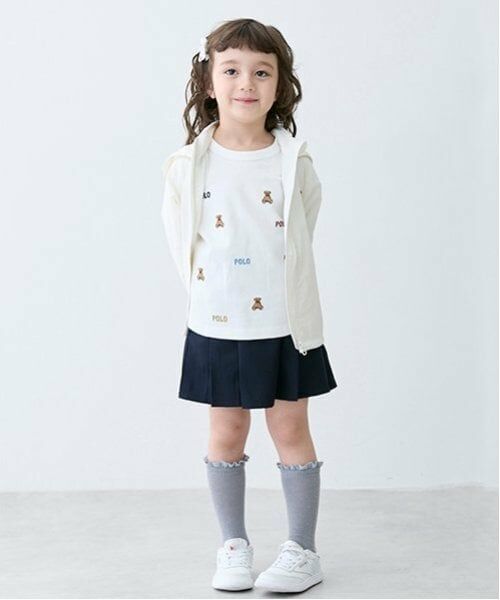petit main / プティマイン Tシャツ | 【POLO BCS】くまロゴ刺しゅう長袖Tシャツ | 詳細4