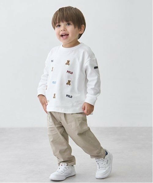 petit main / プティマイン Tシャツ | 【POLO BCS】くまロゴ刺しゅう長袖Tシャツ | 詳細5