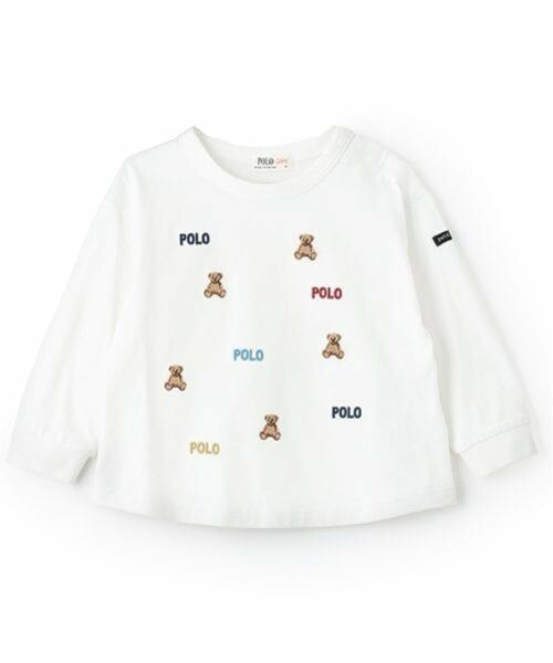 petit main / プティマイン Tシャツ | 【POLO BCS】くまロゴ刺しゅう長袖Tシャツ | 詳細6