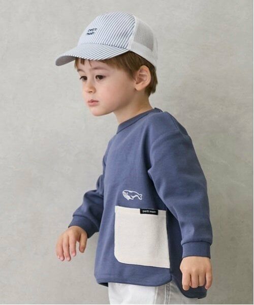 petit main / プティマイン Tシャツ | 【オーガニック】ポケットTシャツ | 詳細1