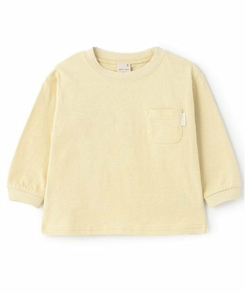 petit main / プティマイン Tシャツ | 【GOODPRICE】無地長袖Tシャツ（イエロー グリーン）