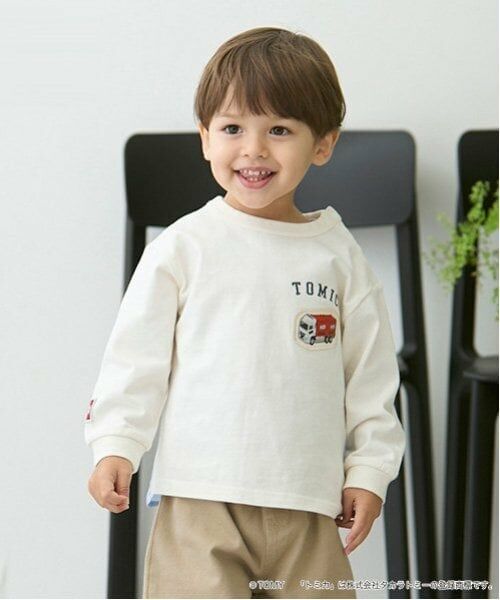 petit main / プティマイン Tシャツ | 【TOMICA】後ろシャツTシャツ（白）