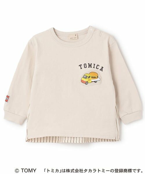 petit main / プティマイン Tシャツ | 【TOMICA】後ろシャツTシャツ（ライト ピンク）