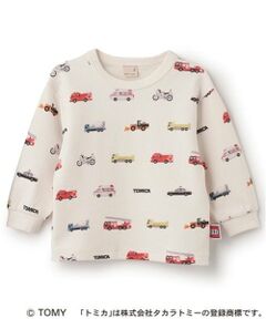 petit main / プティマイン Tシャツ | 【TOMICA】総柄長袖Tシャツ