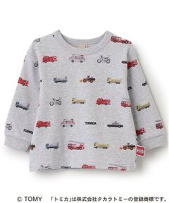petit main / プティマイン Tシャツ | 【TOMICA】総柄長袖Tシャツ
