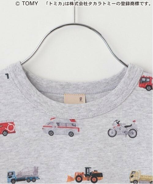 petit main / プティマイン Tシャツ | 【TOMICA】総柄長袖Tシャツ | 詳細2