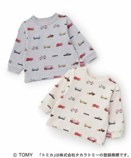 petit main / プティマイン Tシャツ | 【TOMICA】総柄長袖Tシャツ | 詳細6