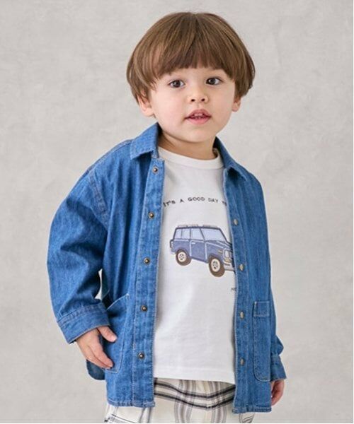 petit main / プティマイン シャツ・ブラウス | アソートシャツ（ブルー）