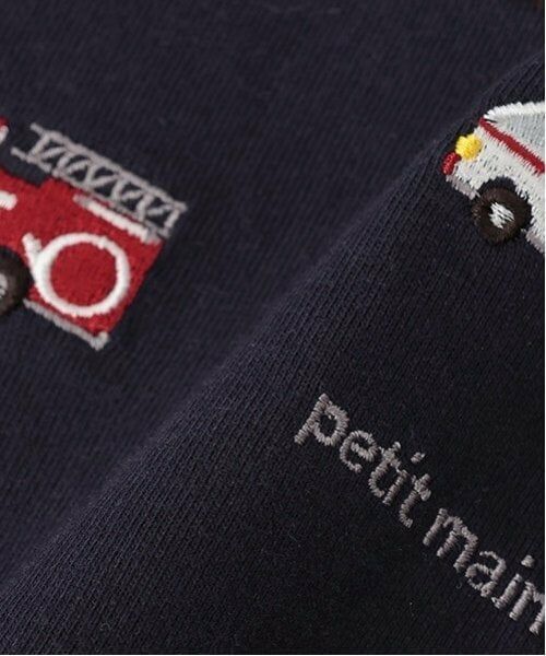 petit main / プティマイン Tシャツ | 働く車袖布帛Tシャツ | 詳細11