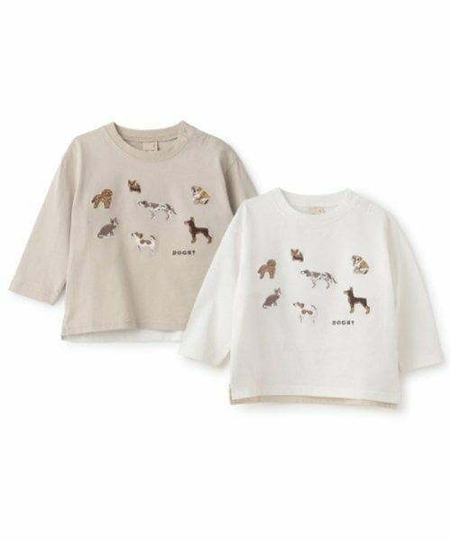 petit main / プティマイン Tシャツ | DOGS 長袖Tシャツ | 詳細12