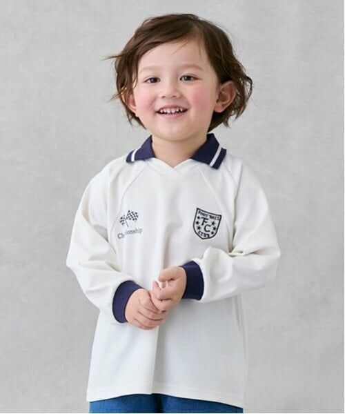 petit main / プティマイン Tシャツ | サッカーゲームTシャツ（オフ ホワイト）