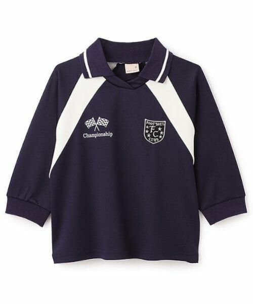 petit main / プティマイン Tシャツ | サッカーゲームTシャツ（紺）