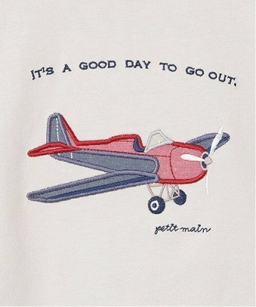 petit main / プティマイン Tシャツ | 乗り物アップリケ長袖Tシャツ | 詳細18