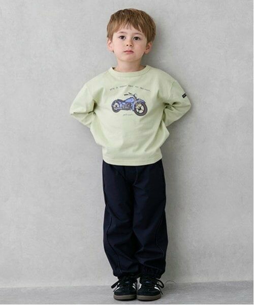 petit main / プティマイン Tシャツ | 乗り物アップリケ長袖Tシャツ | 詳細8