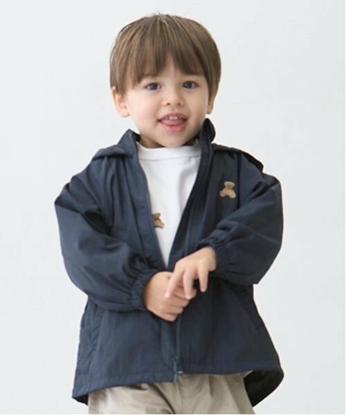 petit main / プティマイン ブルゾン | 【POLO BCS/撥水加工】ウィンブレ（紺）