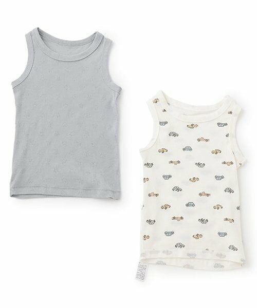 petit main / プティマイン その他インナー・ルームウェア | 【弱酸性】タンク肌着2P（モデレート ブルー）