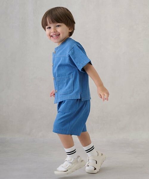 petit main / プティマイン ソックス | くま・ラインクルーソックス2P | 詳細1