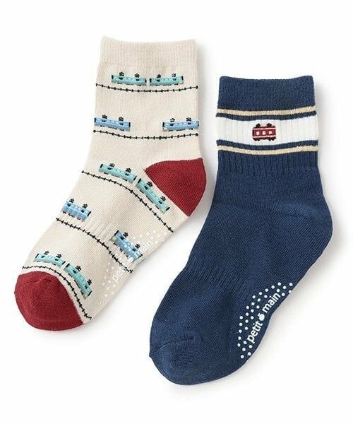 petit main / プティマイン ソックス | 乗り物クルーソックス2P | 詳細2
