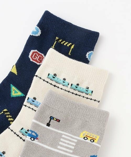 petit main / プティマイン ソックス | 乗り物クルーソックス2P | 詳細6