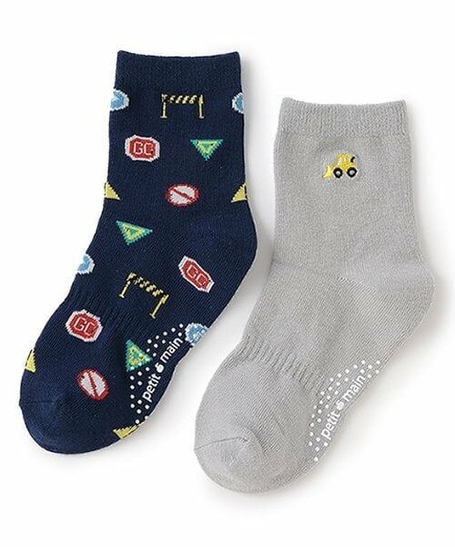 petit main / プティマイン ソックス | 乗り物クルーソックス2P | 詳細13