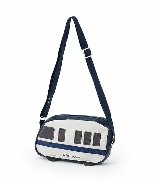 petit main / プティマイン ショルダーバッグ | 乗り物ショルダーバッグ（ブルー）