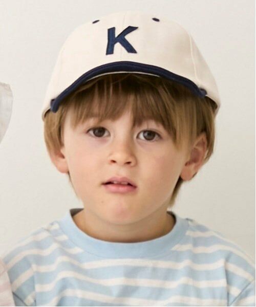 petit main / プティマイン キャップ | アルファベットロゴキャップ（紺）