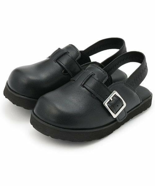 petit main / プティマイン サンダル | クロッグシューズ（黒）