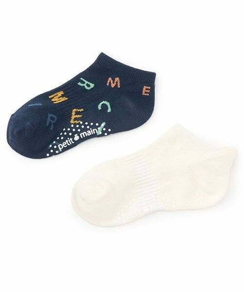 petit main / プティマイン ソックス | DAILYスニーカー丈ソックス2P(オフ ホワイト)