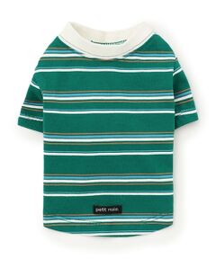 petit main / プティマイン ペットグッズ | 【リンク】【DOG】（防汚加工）マルチボーダーT