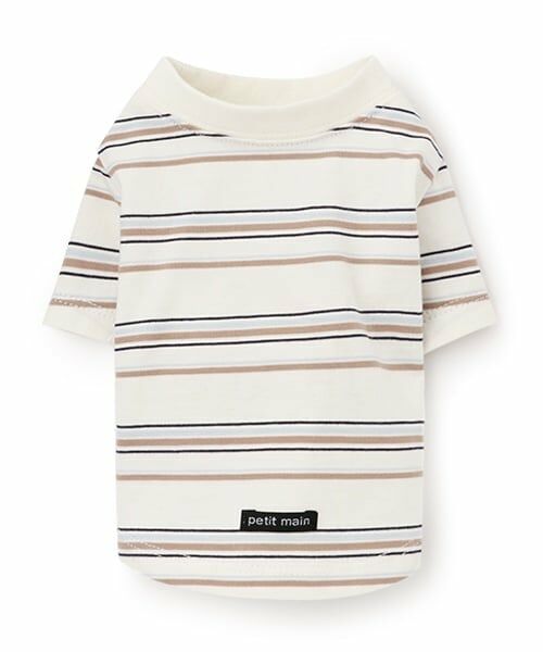 petit main / プティマイン ペットグッズ | 【リンク】【DOG】(防汚加工)マルチボーダーT | 詳細9