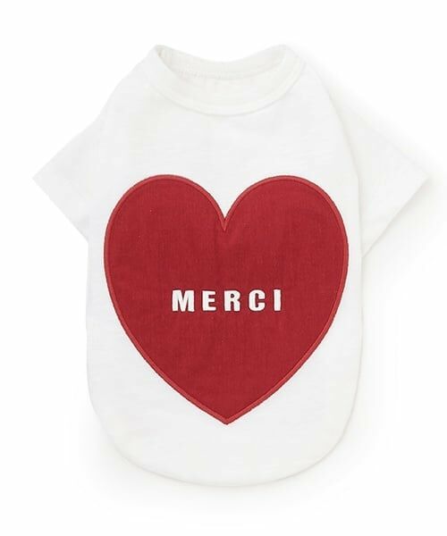 petit main / プティマイン ペットグッズ | 【リンク】【DOG】（防汚加工）背中ハートT | 詳細4