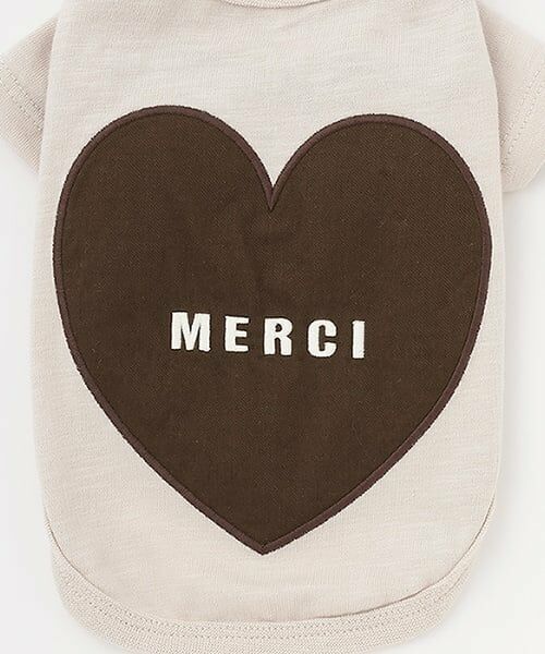 petit main / プティマイン ペットグッズ | 【リンク】【DOG】（防汚加工）背中ハートT | 詳細6