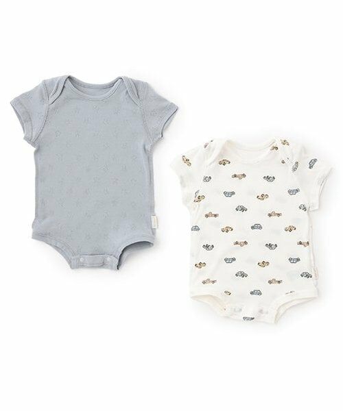 petit main / プティマイン 肌着 | 【弱酸性】ボディースーツ（モデレート ブルー）