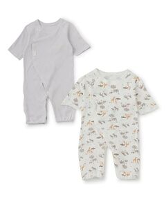 petit main / プティマイン ロンパース | 【弱酸性】7分袖2WAYオール