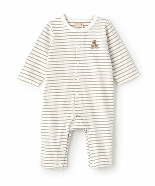 petit main / プティマイン ロンパース | 【GOODPRICE】長袖カバーオール（ベージュ）