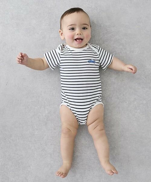 petit main / プティマイン ロンパース | 【GOODPRICE】半袖ロンパース（黒）