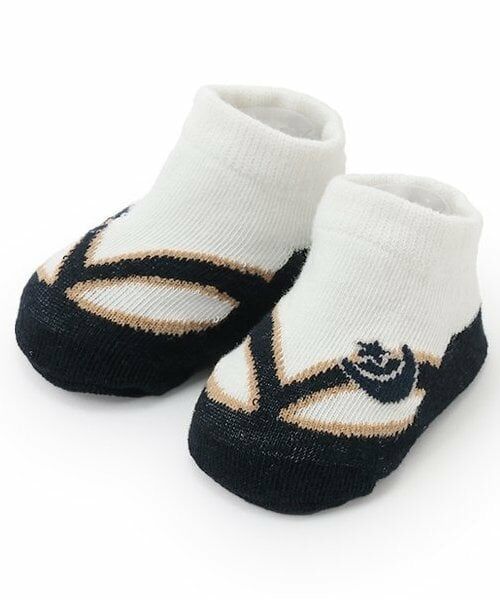 petit main / プティマイン ベビー・キッズウエア | Boys　なりきり足袋風カップソックス（紺）