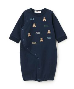 petit main / プティマイン ロンパース | 【POLO BCS】くま刺しゅう2WAYオール