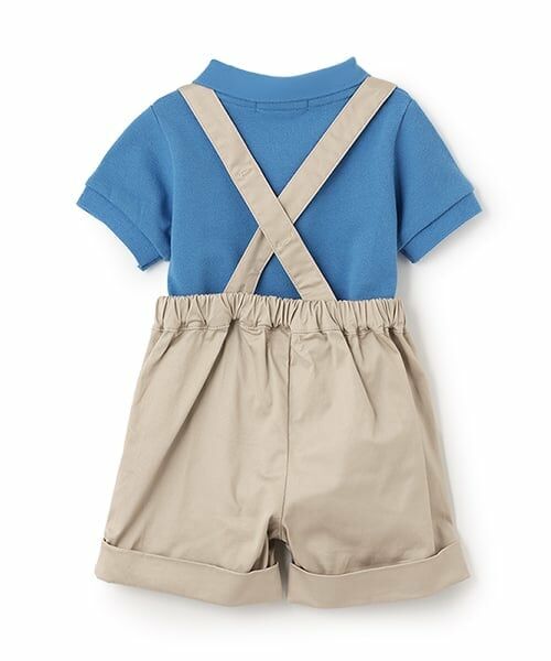 petit main / プティマイン ベビー・キッズウエア | 【POLO BCS】ポロシャツ＋サスつきパンツセット | 詳細1