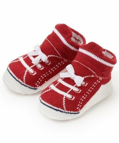 petit main / プティマイン ベビー・キッズウエア | スニーカーソックス（赤）